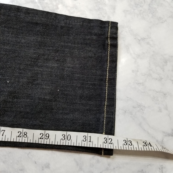 COOGI 9/10 Straight leg black jeans embroidered - Picture 8 of 15